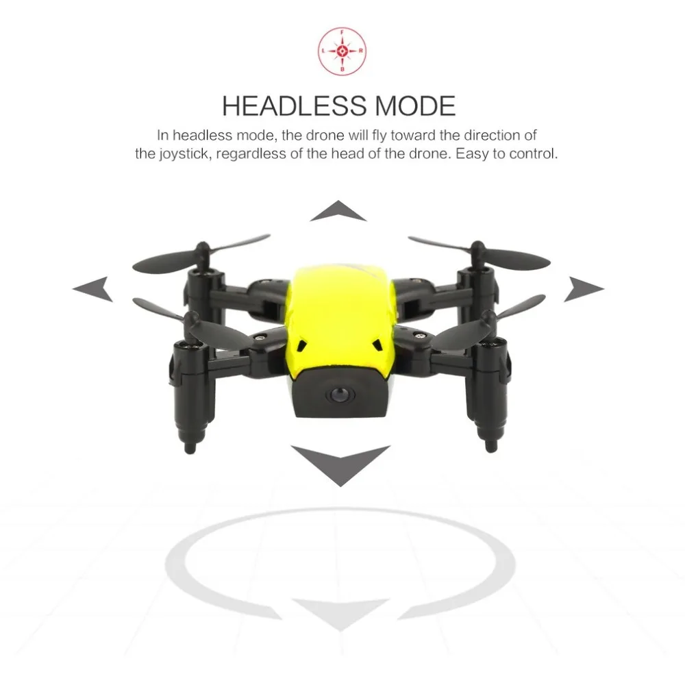 S9W складной RC Мини Дрон Карманный Дрон микро Дрон вертолет с wifi FPV 0.3MP камера 360 градусов