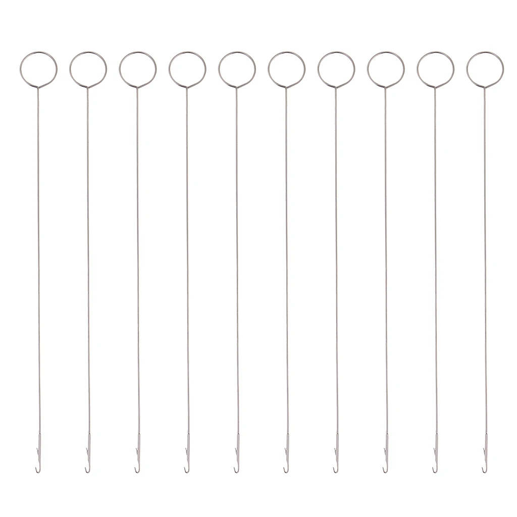 Упаковка из 10 задвижных петель с крючками для кнопок застежки лягушек | Дом и сад