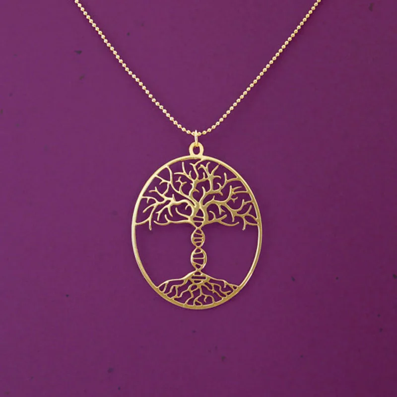 Ожерелье из дерева жизни с ДНК магистралем ожерелье молекулой bioscience пластина