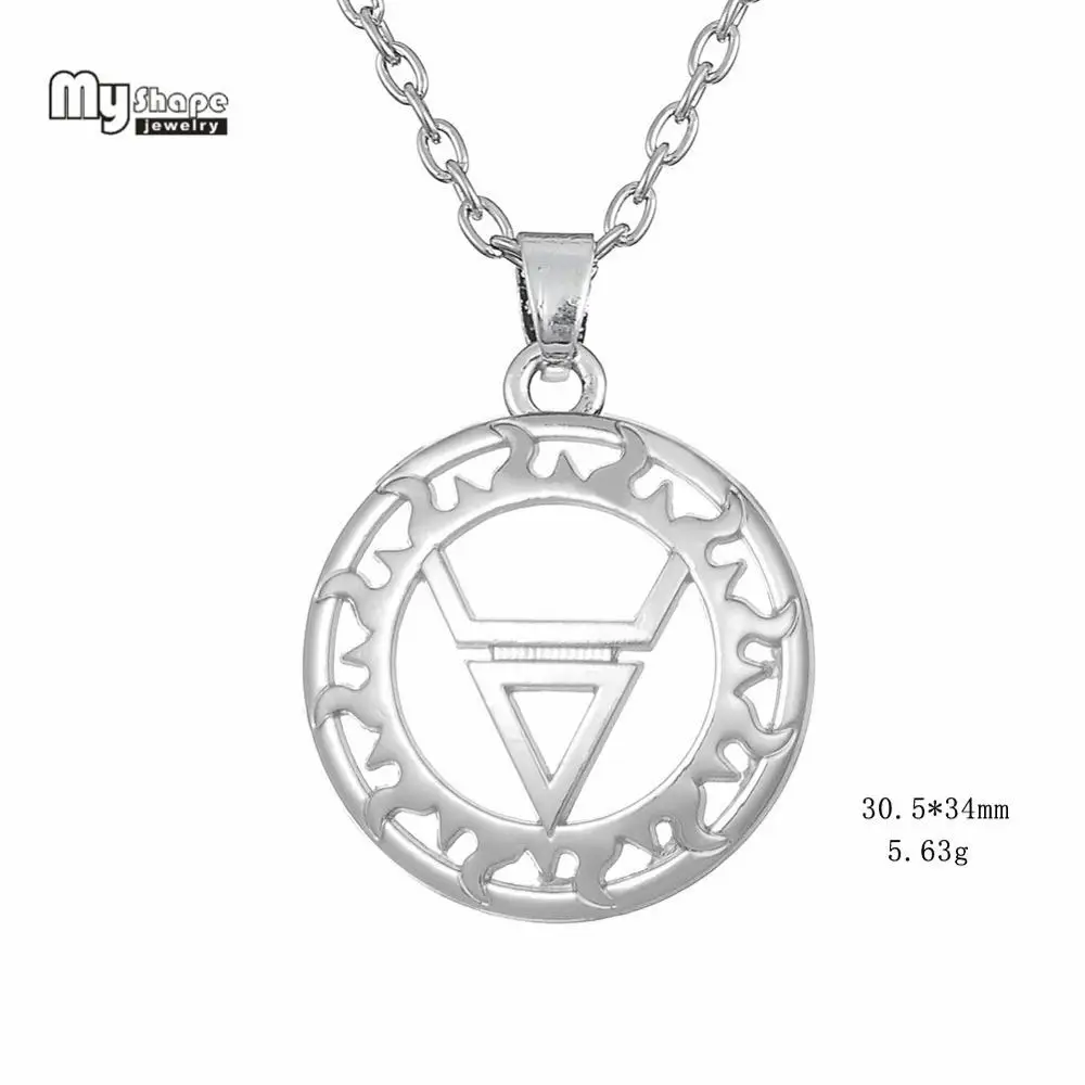Link Chain-Silver My shape Sun of God талисман Подвеска для мужчин t ожерелье для мужчин амулет религиозное ожерелье Викинг Велес символ Велес чокер - Окраска металла: Link Chain-Silver
