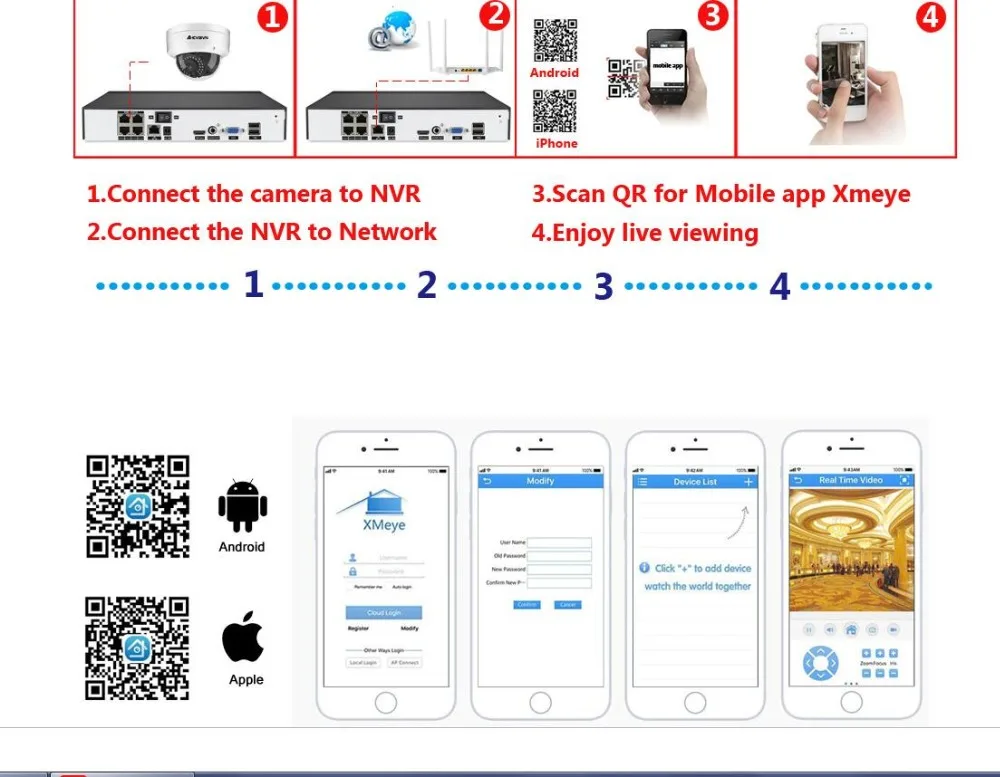 AHCVBIVN 5MP POE Комплект видеонаблюдения 4CH NVR CCTV камера системы 4 шт. мегапиксельная 5 Мп Всепогодная CCTV безопасности POE IP камера
