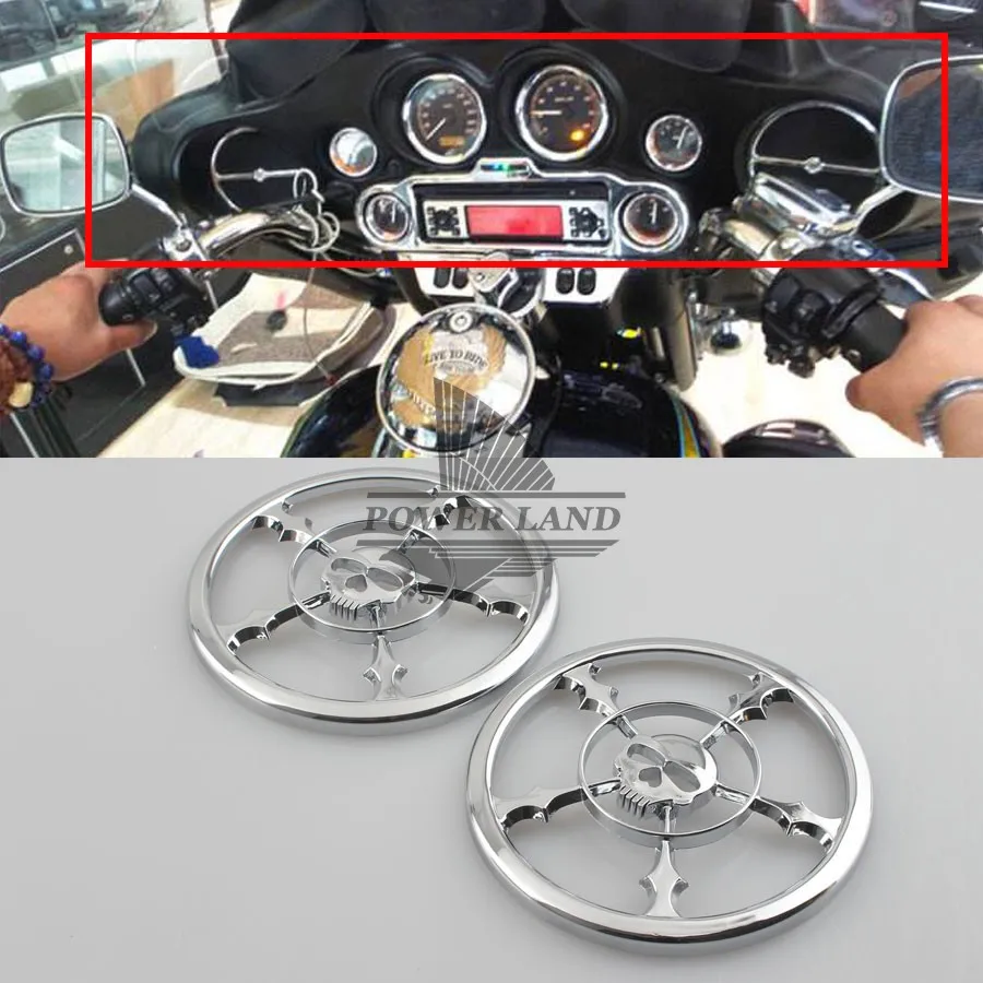 Чехол для Harley Touring FLH 1/2 2014 новый 2x хромированный 2017 дюйма|cover chrome|chrome trimchrome cover |