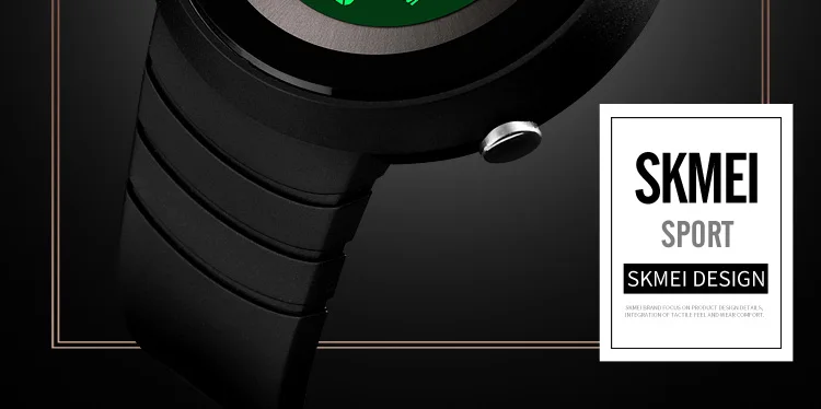SKMEI спортивные цифровые часы Модные Простые Дизайнерские мужские часы 5 бар водонепроницаемый светильник дисплей будильник часы montre homme 1497