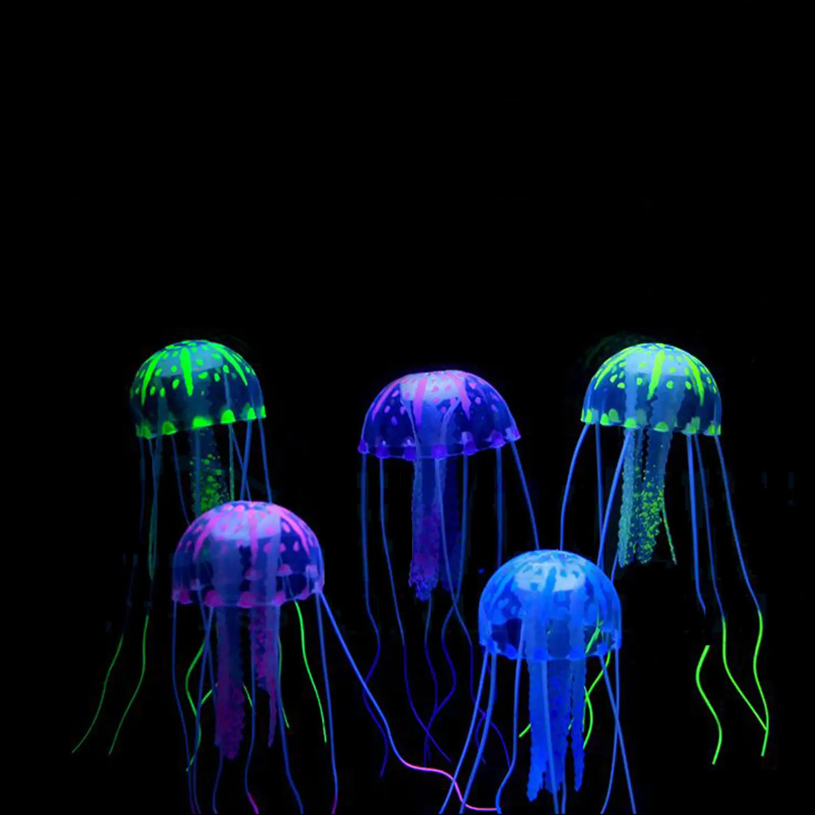 5 см светящийся эффект Искусственный Медузы аквариумный Aquario украшение для