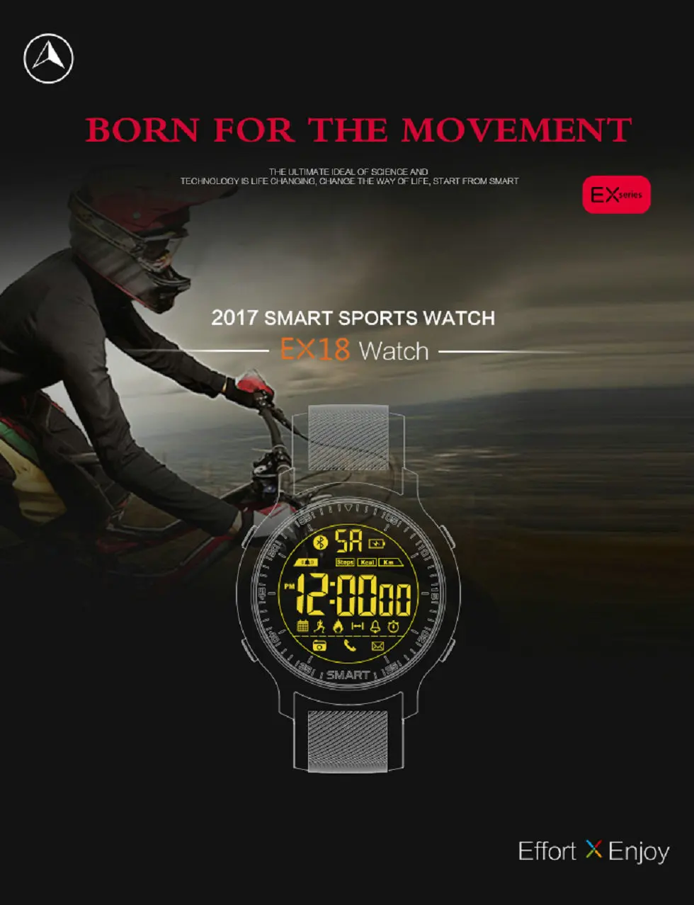 Greentiger EX18 спортивные Смарт-часы ультра-долгий режим ожидания Xwatch плавательные умные часы IP68 Водонепроницаемые 5 АТМ Шагомер Bluetooth часы