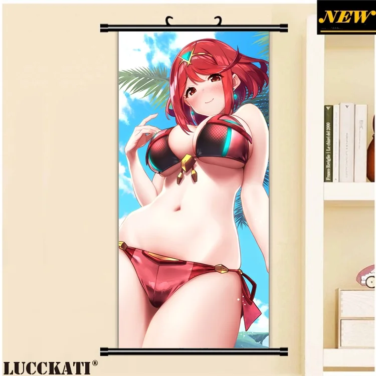 45X95 см Xenoblade Chronicles игра homura loli cameltoe мультфильм аниме Искусство Настенная картина