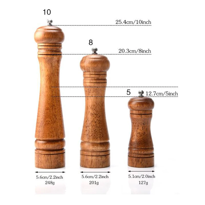 Древесная соль шлифовальный станок для перца кухонный инструмент обработки