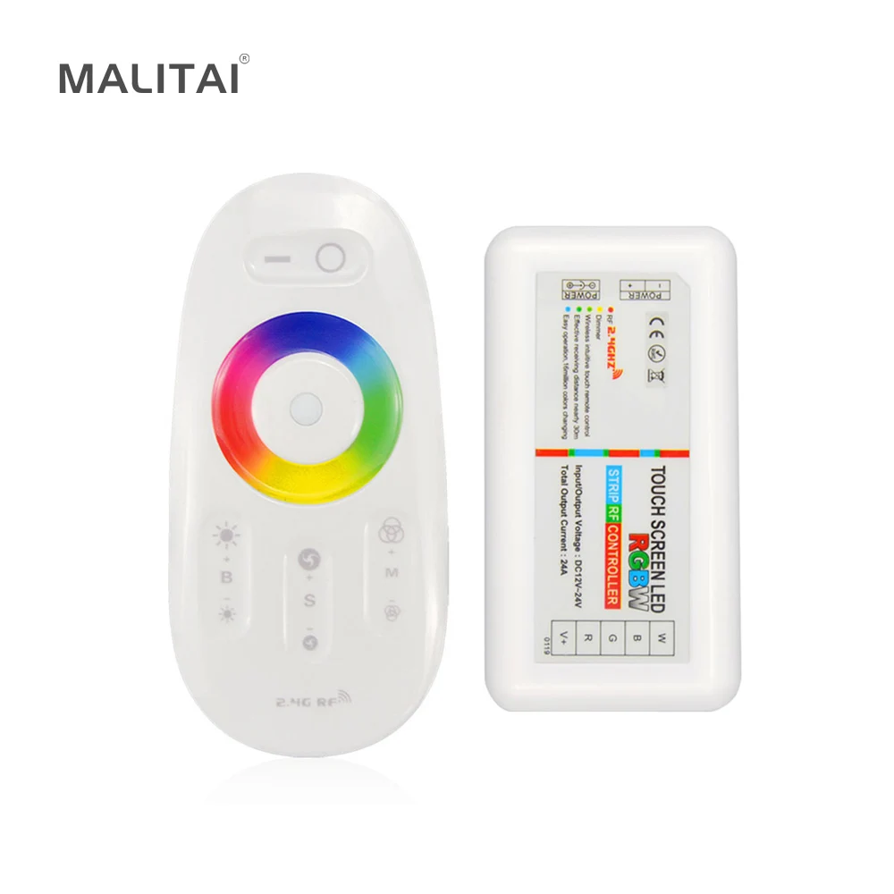 Светорегулятор светодиодный 12 24 В постоянного тока 18 А RGBW RGBWW 2 4 ГГц|Контролеры RGB|