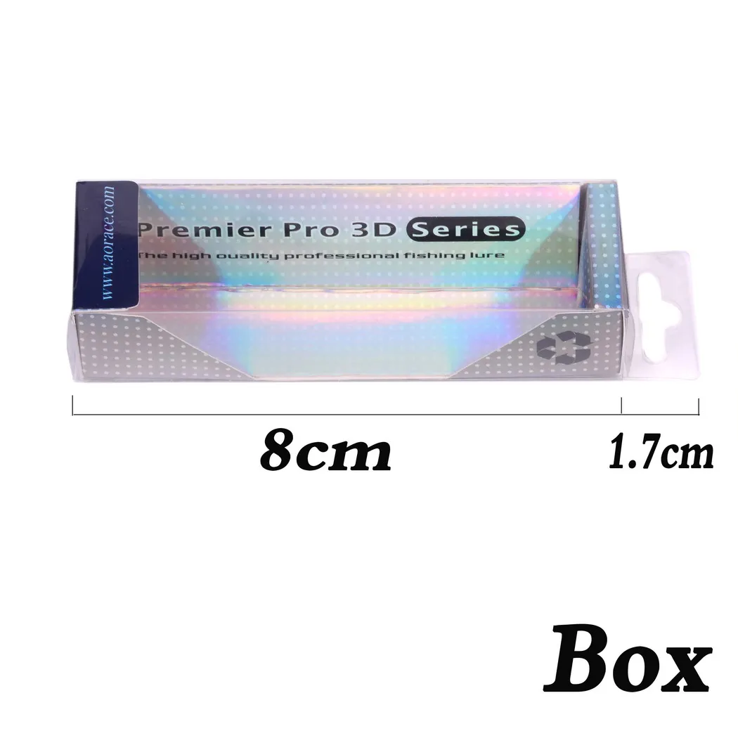 5Pcs Fishing Lures Packing Boxes Clear PVC Box Top Can Be Hooked Decorative Box / Display Boxes 8CM/11.5CM/13CM/17.5CM/20CM