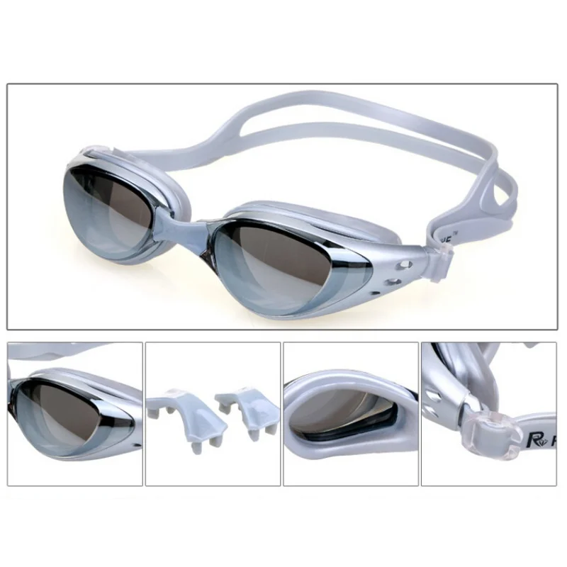 200-600 myopia Swimming Goggles Anti-fog UV Glasse Professional Silicone Men Women diopter Sports Eyewear | Спорт и развлечения