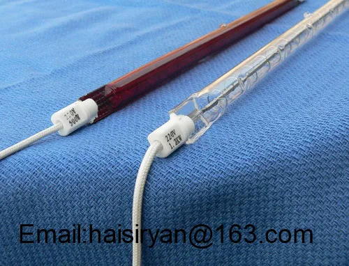 1000w medium wave IR emitter halogen tube lamp system infrared bulb quartz heating element |