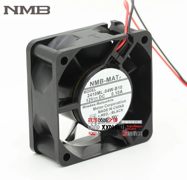 Оригинальный Для NMB 2410ML 04W B10 6025 6 см 12 В 0.10A двойной шаровой подшипник бесшумная|silent
