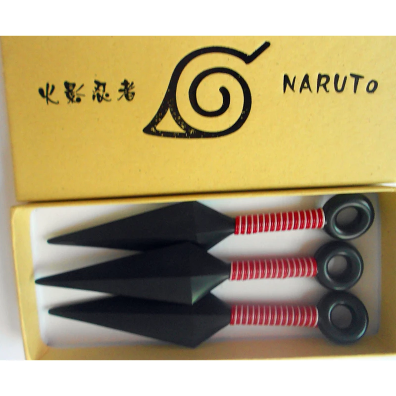 3 шт. красочные Наруто ниндзя Узумаки кунаи Shuriken бросали оружие аниме игрушка