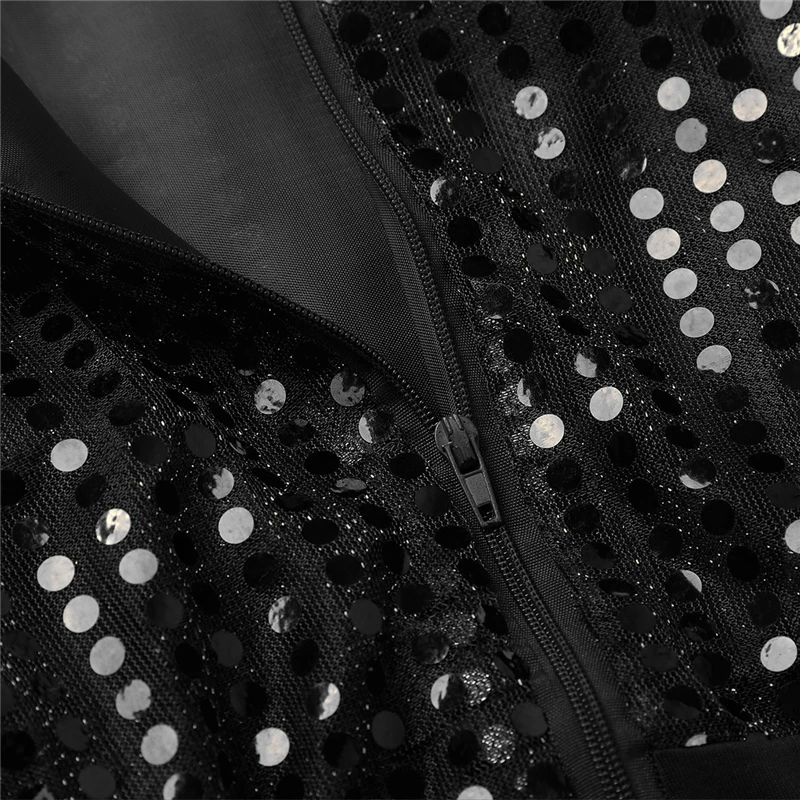 Детский костюм IIXPIN для девочек в стиле хип хоп джаз блестящая Уличная Одежда