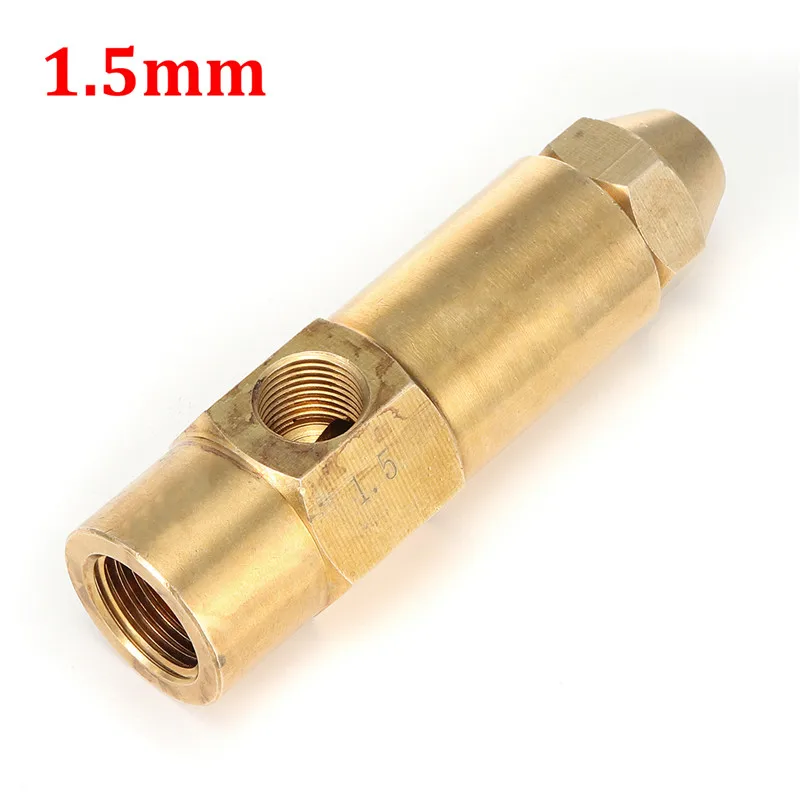 1.5mm 1 предмет; Новинка; Умереть Sel тяжелый для перекачивания отработанного масла имеют спиртовую основу топлива горелки сопло брызга 1/1. 3/1. 5/2/2,5 мм разных размеров Инструмент Запчасти латунь металл - Цвет: 1.5mm