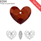 100% Оригинальный Кристалл от Сваровски, 6264 подвеска в форме сердца, для самостоятельного изготовления ювелирных изделий, 1 шт.