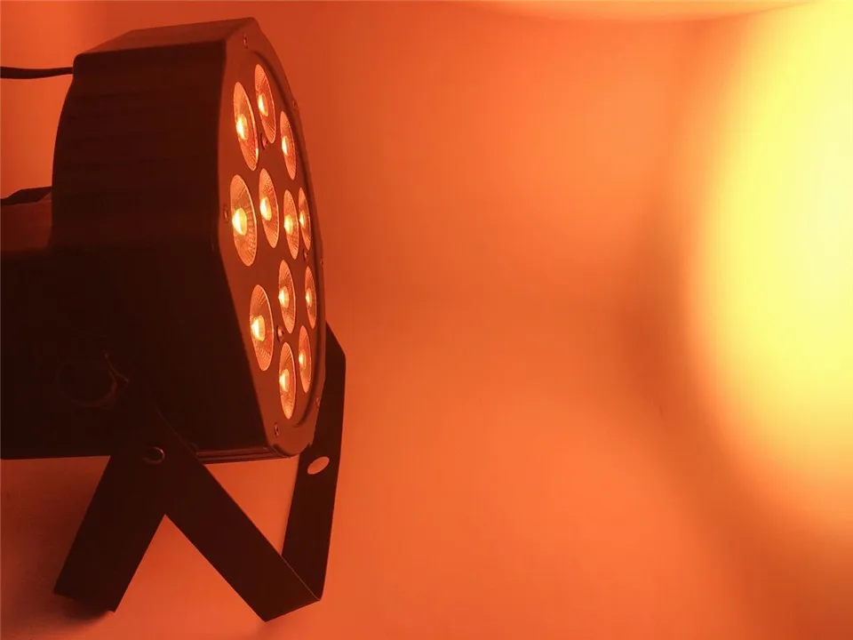 RGBW 4в1 12x12 Вт led par DMX светодиодные софиты плоский Par высокой мощности света с профессиональным для вечерние KTV диско Быстрая