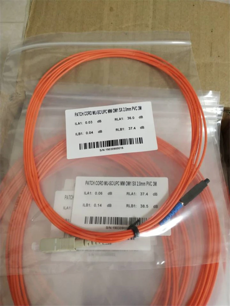 10 шт. MU 5 м Patchcord мм MU-LC MU-FC MU-SC волоконно-оптический джемпер 5mtr Simplex 50/125 62 5/125um OM1 OM2 ftth