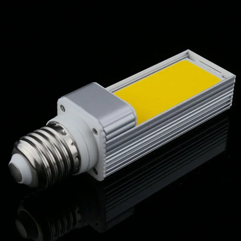 

1pcs/lot Horizontal Plug LP Lamp LED Bulb 10W 12W 15W COB LED E27 G24-4 G23 Corn Light Lamp Warm White AC85V-265V Side lighting