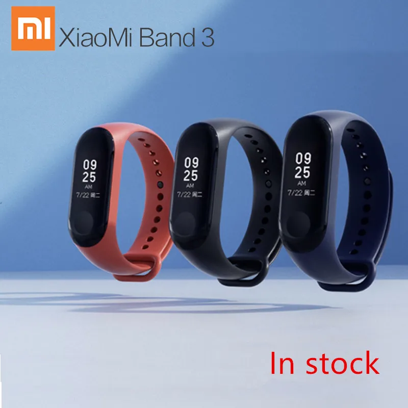 2018 оригинальный xiaomi mijia MI band 3 Новый Oled 2 умное приложение Mi home дистанционное