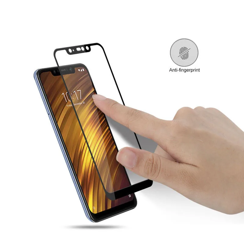 Закаленное стекло с полным покрытием 9H 2.5D для Xiaomi Pocophone F1 Премиум Защита экрана
