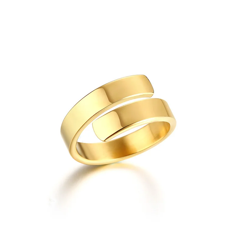 Изготовленные на заказ двойные кольца с двумя именами, позолоченные кольца из нержавеющей стали, персонализированное имя, координатная обёртка, лучший друг, регулируемый размер