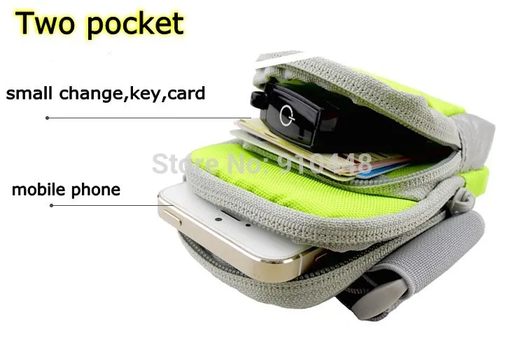 High quality Double Zipped Multifunction pocket sport Gym armband Case for Huawei Y310 Y523 Y550 Y518 Y516 Y530 Y511 Y6 II Y5 | Мобильные