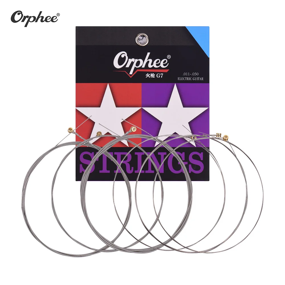 

Orphe Professional Guitar Strings for Electric Guitars 6pcs String Namo Coating Nickel Winding Medium Light Guitar Accessories