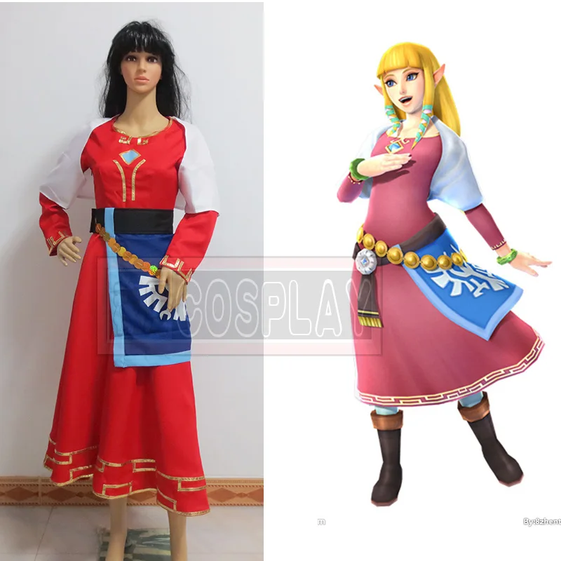 Принцесса Зельда Косплей Костюм принцессы тетра платье|dress frill|dress eventcostume party dress |
