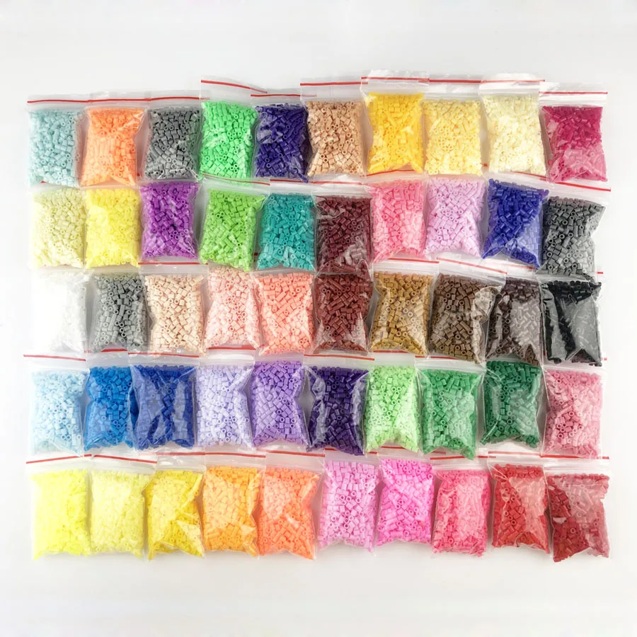 Мини 2,6 Хама бусины 10-80 цветов PUPUKOU бисер образование perler игрушка предохранитель бисера головоломки 3D для детей