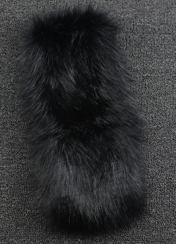 Новая зимняя шапка-ушанка из искусственной кожи с изображением русской лисы