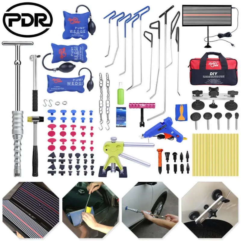 PDR Push Rods Dent Lift Puller набор инструментов для безболезненного ремонта града