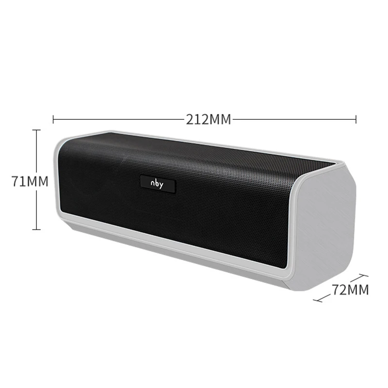 Nby 6690 портативный Bluetooth динамик 10 Вт подставка 4D стерео беспроводной громкий Fm