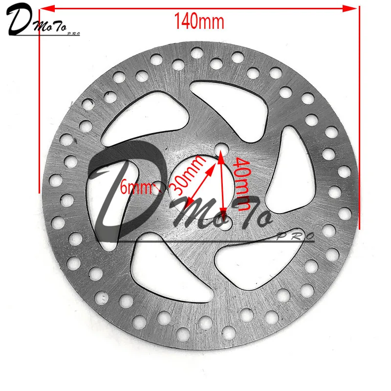Brake Disc 140mm Газовый мини Байк задний+ передний дисковый тормозной суппорт набор 140 мм роторы Электрический Скутер ATV - Цвет: Brake Disc 140mm