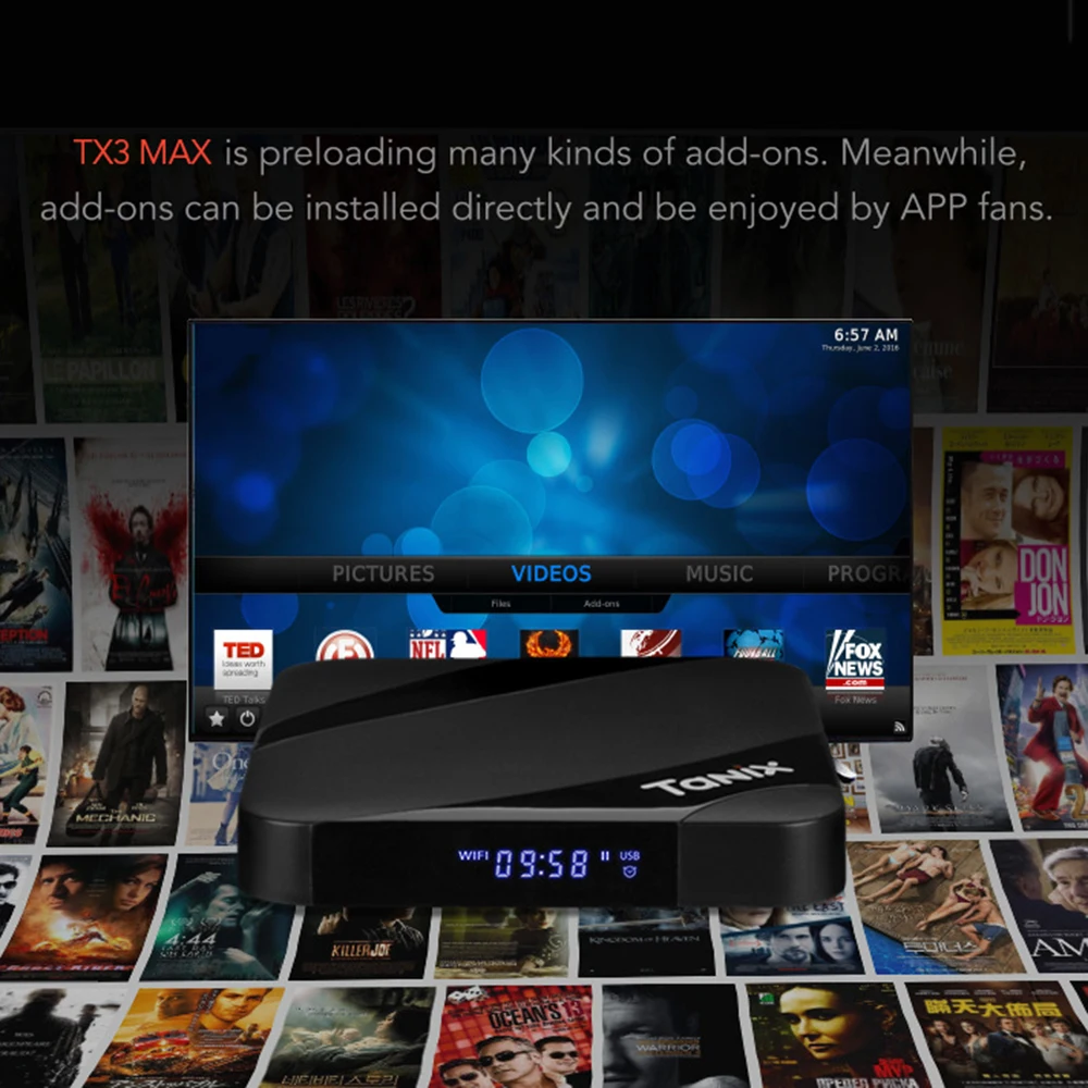 TX3 Max Smart tv Box Android 7,1 S905W четырехъядерный 2G+ 16G H.265 2,4 GHz Wifi 4K HD BT приставка мини медиаплеер приемник