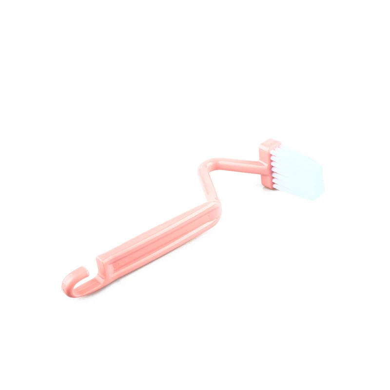 NZBZ. Summer Hot Selling 1 Pcs Bright Color Home Shower Room Portable Toilet Brush Bathroom Scrubber V-type Bent Cleaner | Обустройство