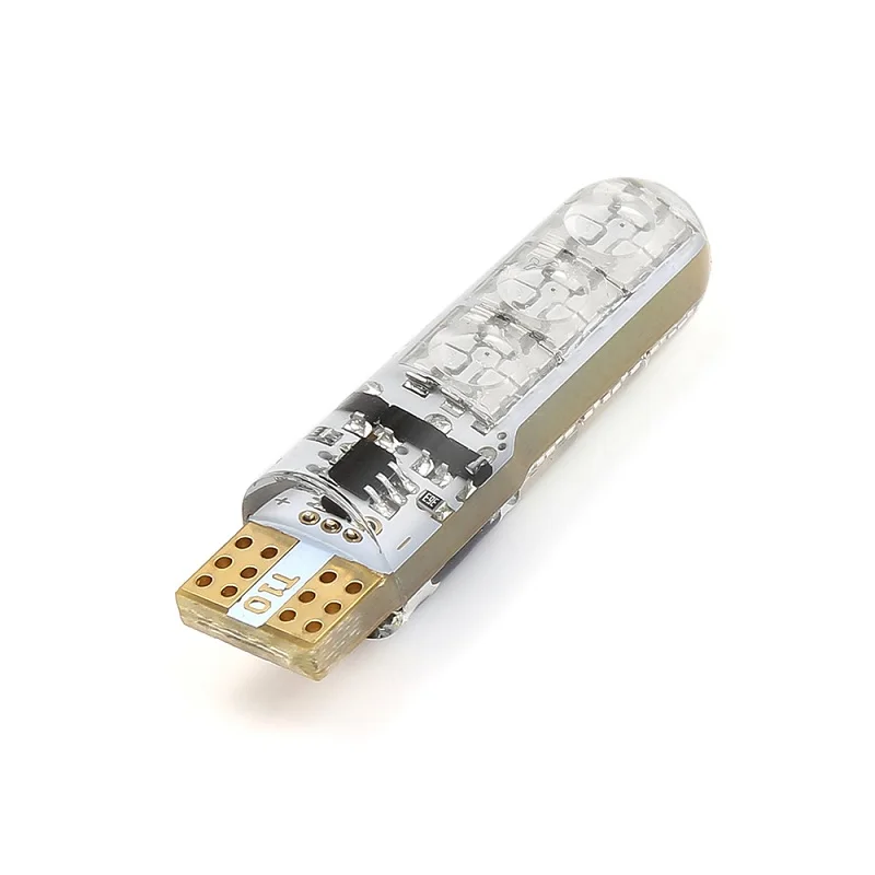 2 шт. автомобильный RGB светодиодный 12 В T10 светодиодный RGB 5050 6SMD пульт дистанционного управления для чтения Универсальный клиновой светильник сигнальная лампа автомобильные аксессуары Автомобильный светильник - Испускаемый цвет: one bulb