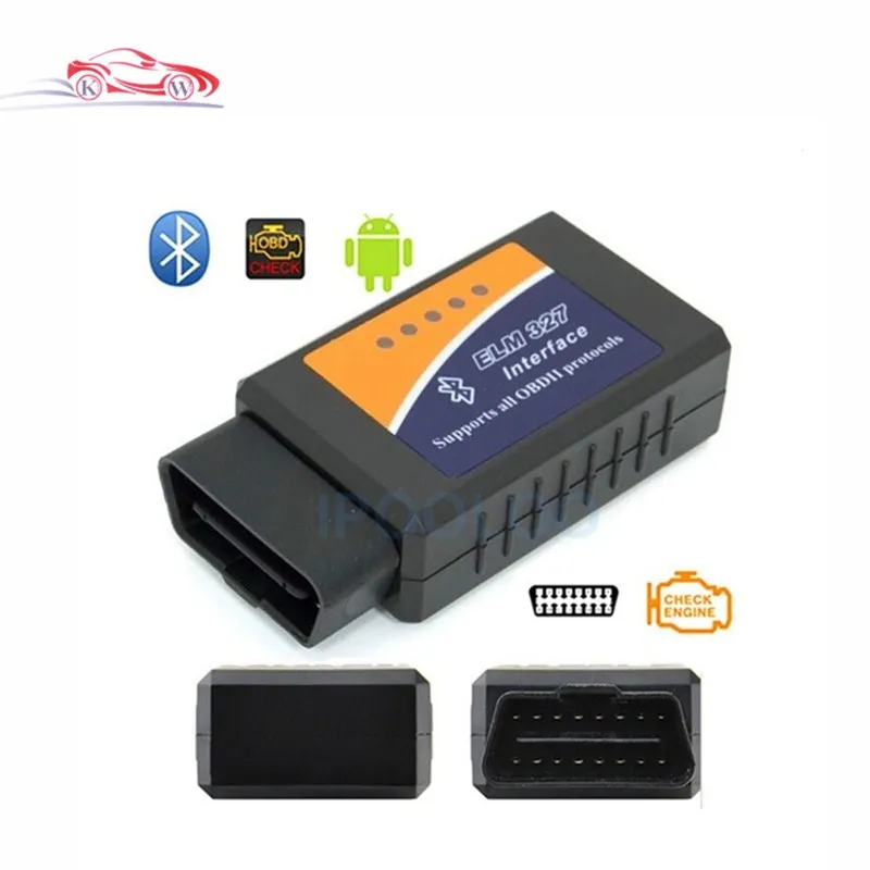 Горячая Распродажа ELM 327 Bluetooth V2.1 OBD II ODB2 Автомобильный диагностический интерфейс