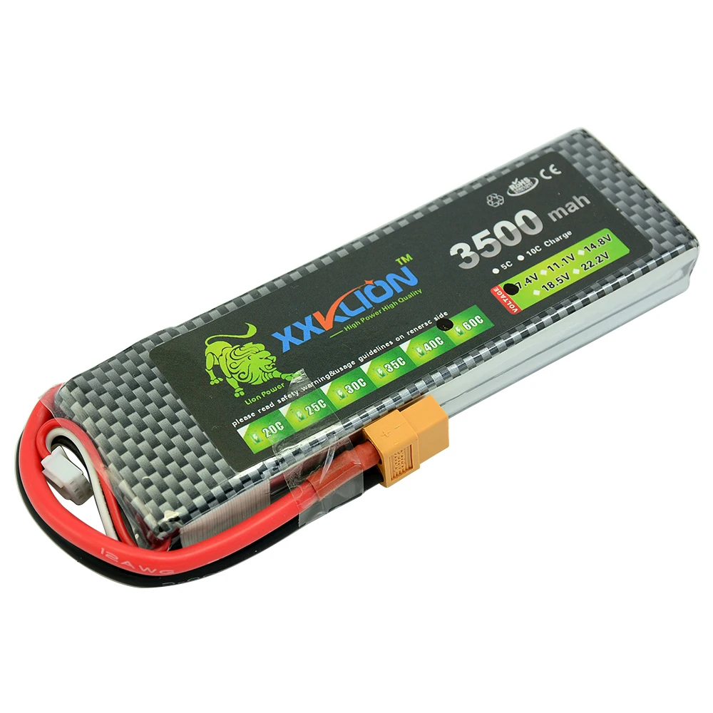 2pcs Lipo Battery 2S 7.4v 3500mAh 25C 30C 35C 40C 60C RC boat Aircraft Helicopter Car Boat Drones Quadcopter Li-Polymer Batteria | Игрушки и
