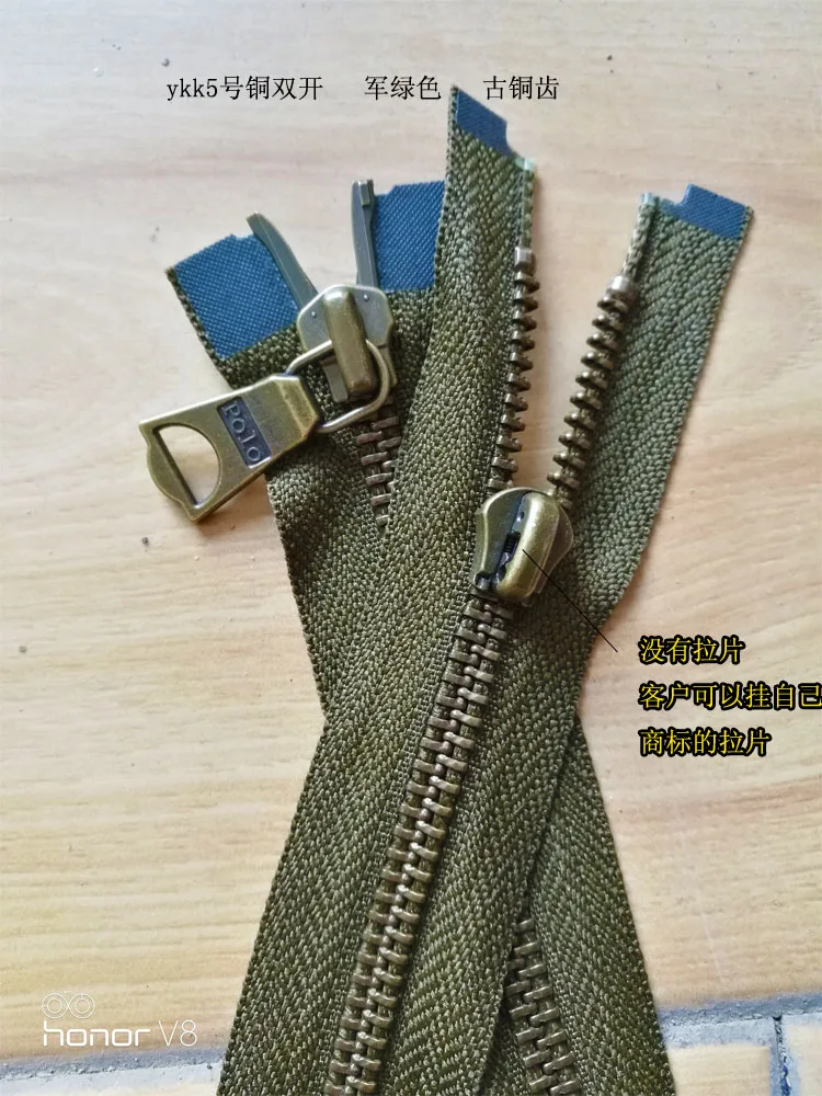 69 to 73cm 10 шт./партия Винтаж Ykk металлическая молния черный синий медь бронза двойной открытый слайдер для кожаной куртки пальто Швейные аксессуары - Цвет: 69 to 73cm
