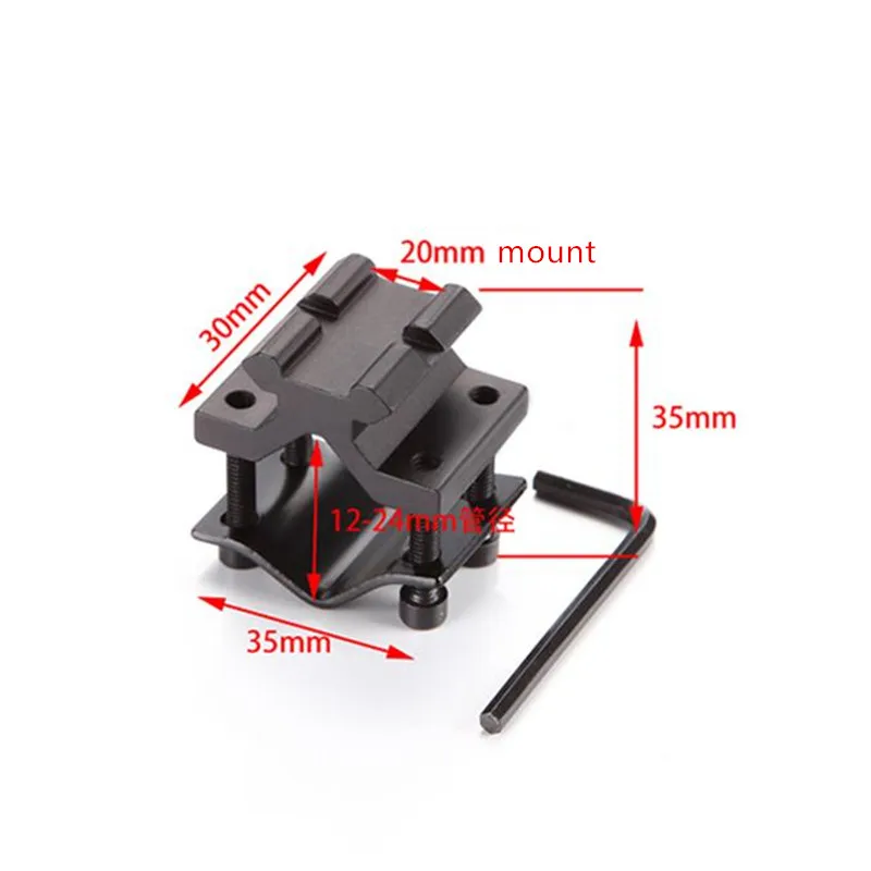 Double buret Clamp Многофункциональное Крепление для винтовки зажим для трубы Пикатинни двойной зажим K185 K186 зажим для оружия Охотничьи аксессуары - Цвет: Double buret Clamp