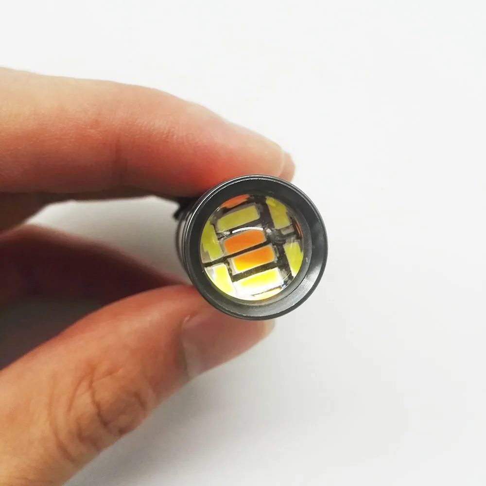 2 шт. Автомобильные светодиодные лампы T25 3157 66 SMD 12 В 4014 лм|12v car led lamp|car amber lightscar light |