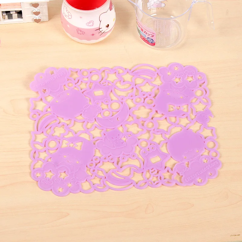 KITTY Silica gel Coasters My Melody Placemat Little Twin Stars Tapete Placemats Table Mat Drink 20CM*26CM | Дом и сад