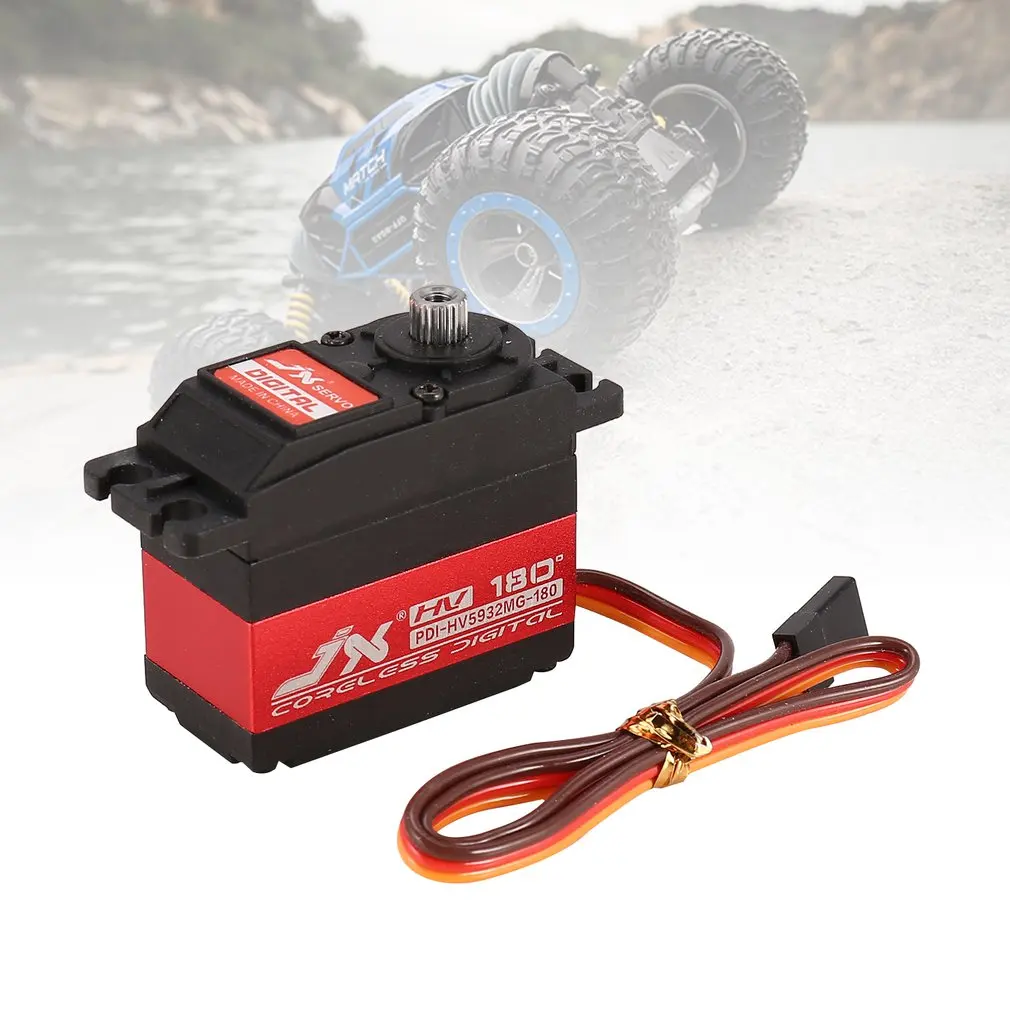 JX PDI HV5932MG 20 кг 180'Steering цифровой Металл шестерни Coreless Servo с высоким крутящим