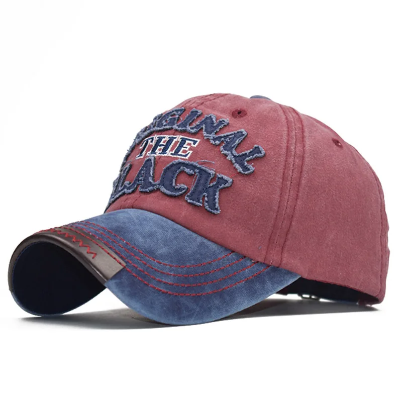 LADUNDI Черная бейсбольная кепка Женская модная хип-хоп мужская Ретро промытая