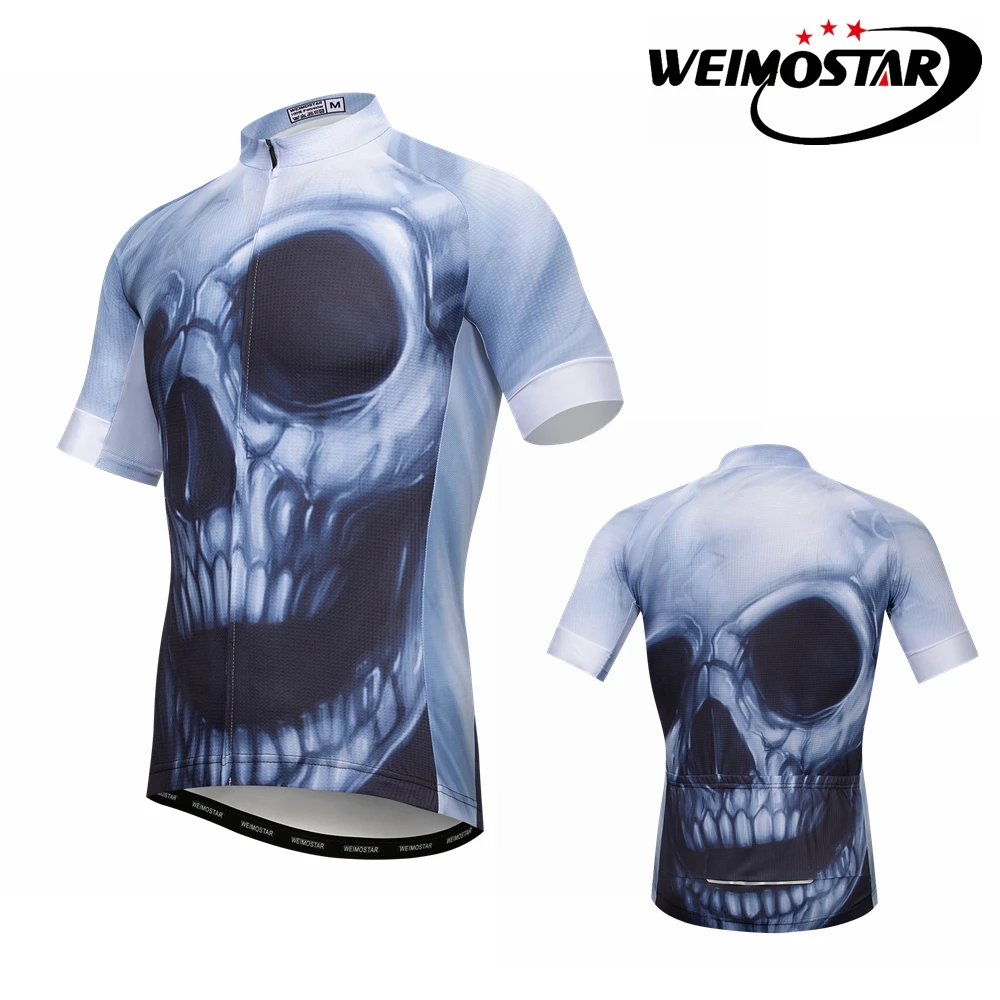 

Cycling Jersey 2021 Pro Team Mens MTB Road Bike Jersey Short Sleeve Breathable Bicycle DH Jersey Cycling Clothing Skull