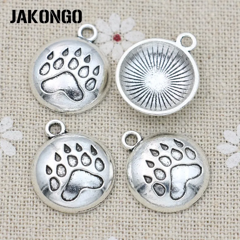 Подвески JAKONGO для изготовления ювелирных изделий тибетские посеребренные