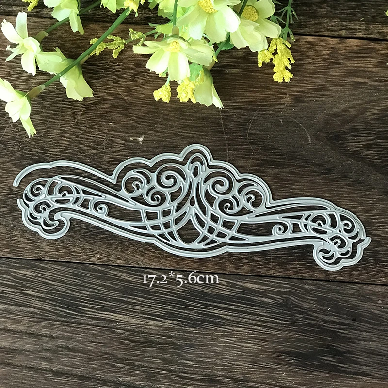 Волнистые высечки для изготовления карт трафарет скрапбукинга Металлические