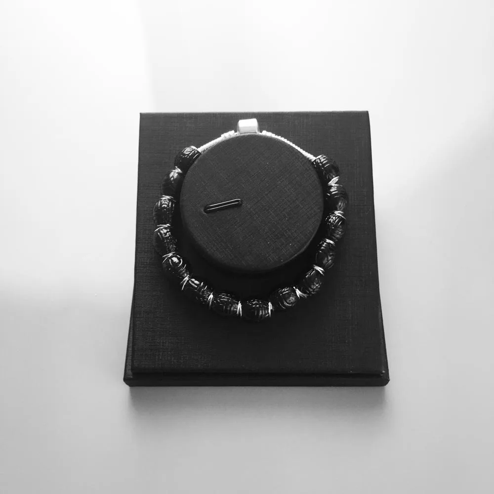 Карма этно-Скараб черные бусины Европа новинка 2019 хорошие модные ювелирные