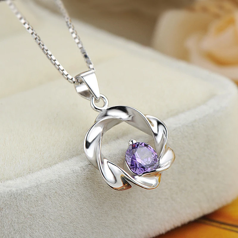 1 шт. серебряные маленькие волны с микро кристаллом циркония Коробочная цепочка в